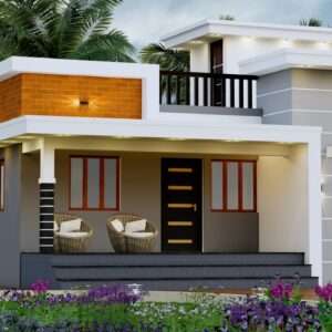 3BHK Single Floor Living Plan