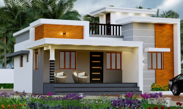 3BHK Single Floor Living Plan
