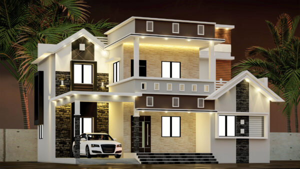 4BHK Double Floor  3D  House