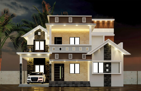 4BHK Double Floor  3D  House - Image 2