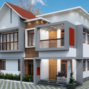 2070 Sqft 4BHK Double Floor Royal Double House