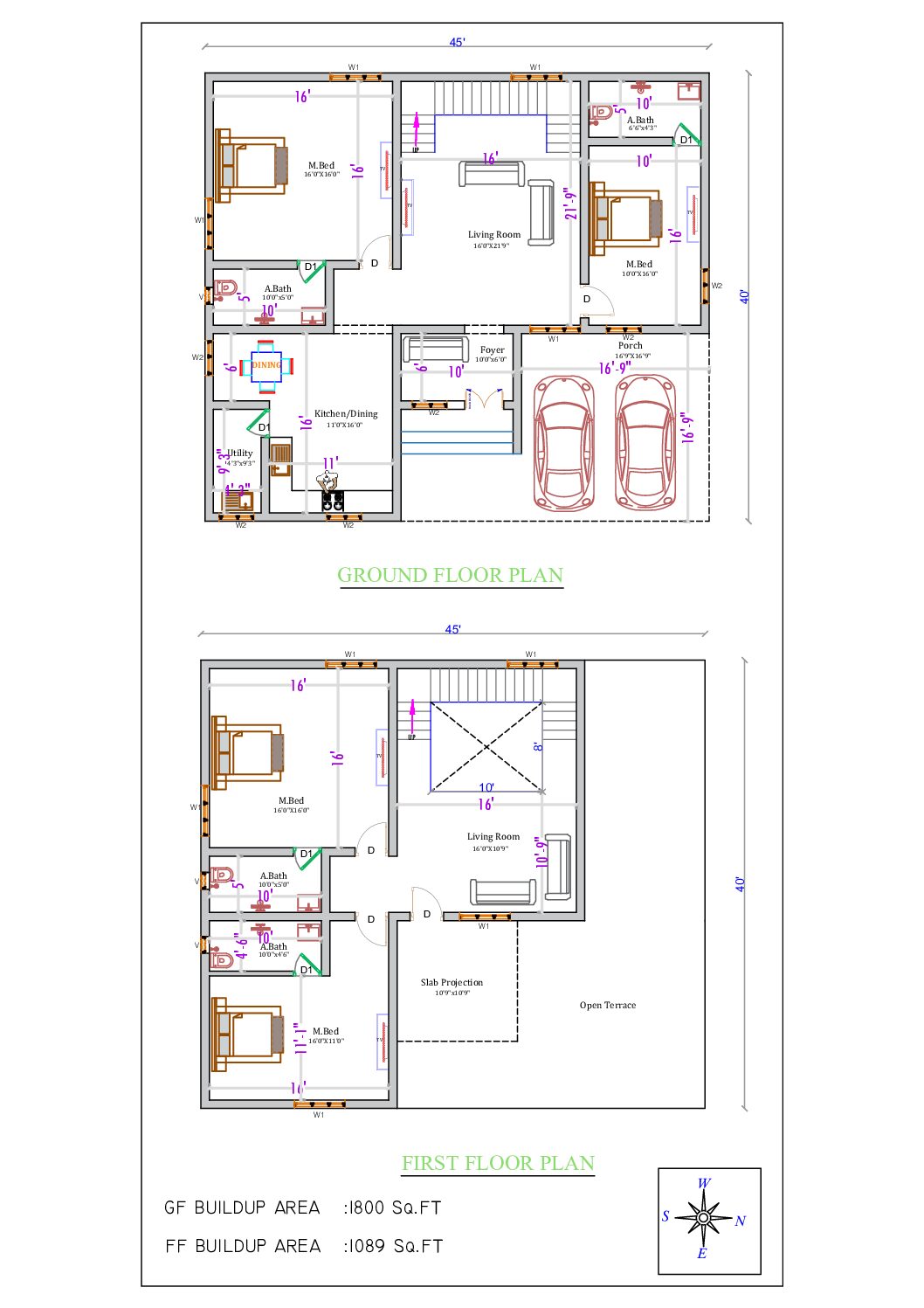 2889 4BHK Modern Color Kerala House - Image 3