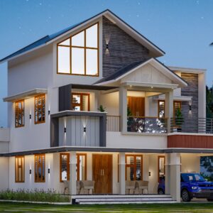 2130 Sqft Compact  North Facing Duplex  House